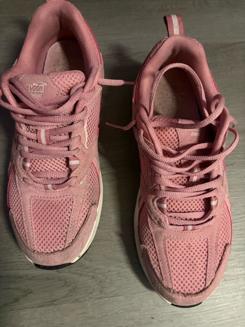 Avia Pink Women's Mesh Lace-Up Sneakers